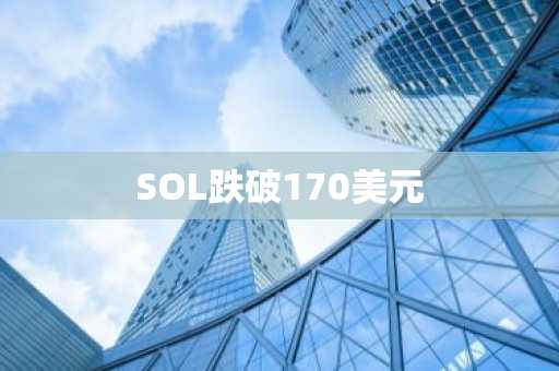 SOL跌破170美元