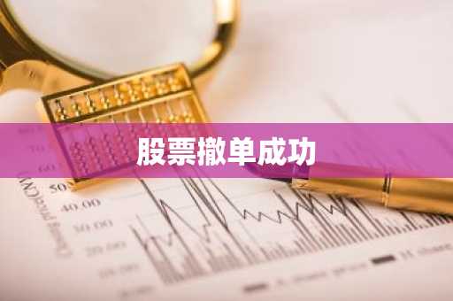股票撤单成功