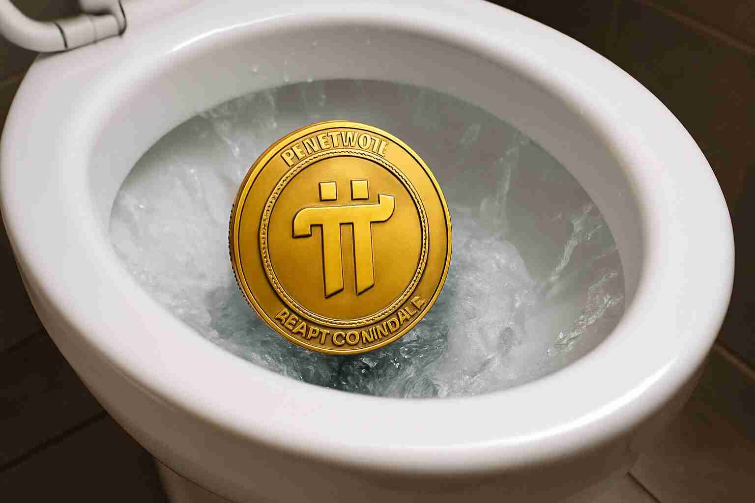 PI硬币（PIUSDT）在1小时图表上显示看跌旗图案