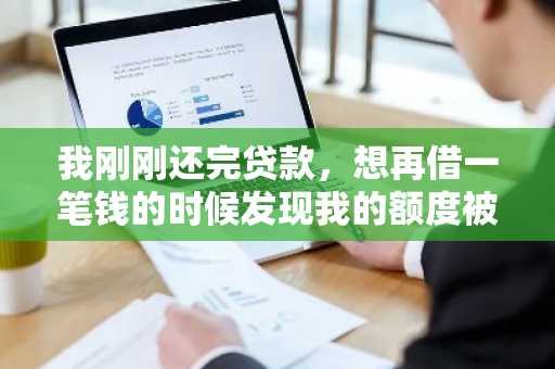 我刚刚还完贷款，想再借一笔钱的时候发现我的额度被清零了。我想知道为什么？