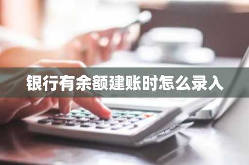银行有余额建账时怎么录入