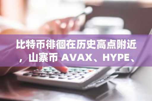 比特币徘徊在历史高点附近，山寨币 AVAX、HYPE、WLD 和 Fly 纷纷上涨