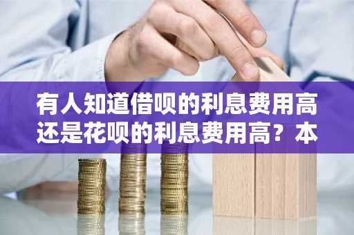 有人知道借呗的利息费用高还是花呗的利息费用高？本人想要贷款但不是很了解。