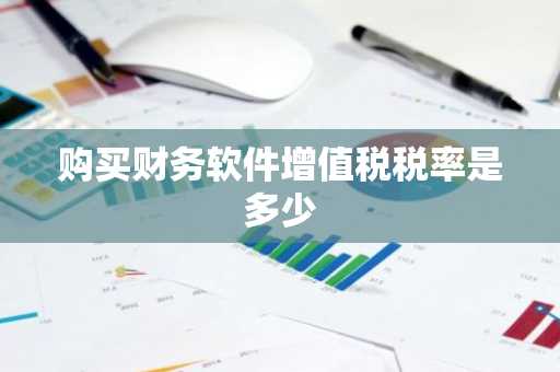 购买财务软件增值税税率是多少