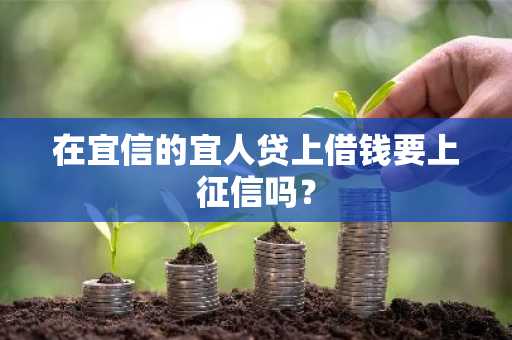 在宜信的宜人贷上借钱要上征信吗？