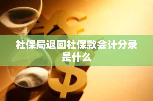 社保局退回社保款会计分录是什么