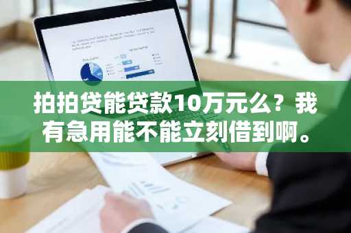 拍拍贷能贷款10万元么？我有急用能不能立刻借到啊。