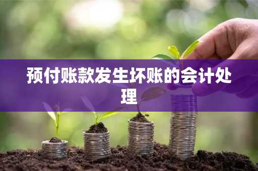 预付账款发生坏账的会计处理