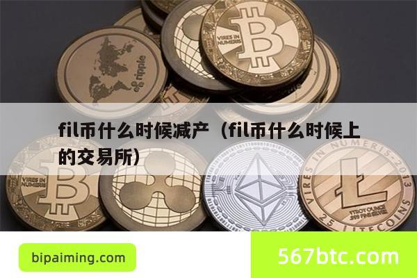 fil币什么时候减产（fil币什么时候上的交易所）