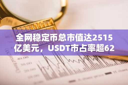 全网稳定币总市值达2515亿美元，USDT市占率超62%