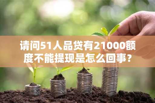 请问51人品贷有21000额度不能提现是怎么回事？