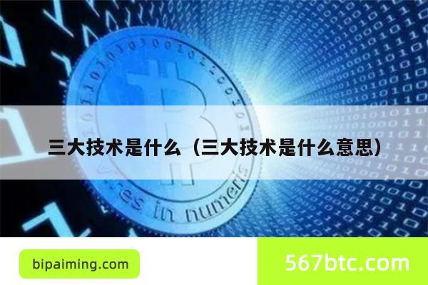 三大技术是什么（三大技术是什么意思）