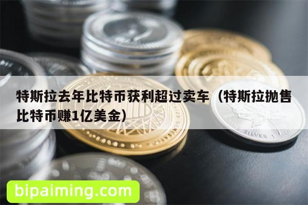 特斯拉去年比特币获利超过卖车（特斯拉抛售比特币赚1亿美金）