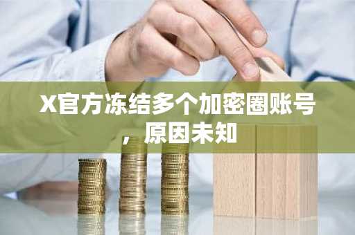 X官方冻结多个加密圈账号，原因未知