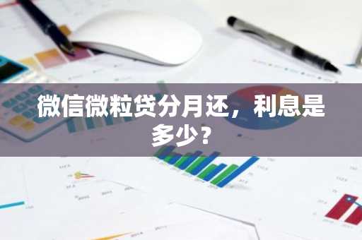 微信微粒贷分月还，利息是多少？