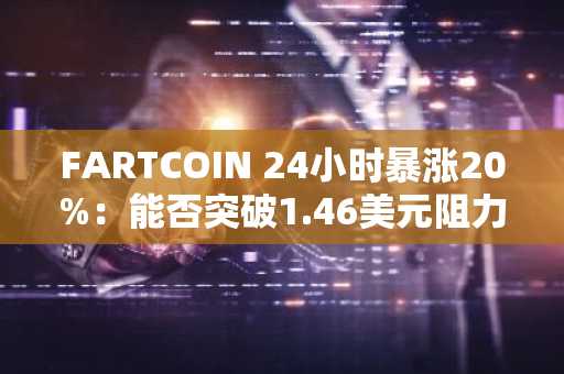 FARTCOIN 24小时暴涨20%：能否突破1.46美元阻力位？