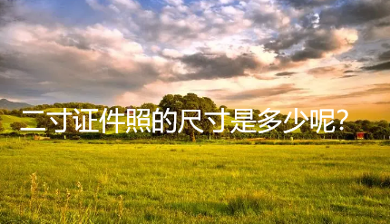 二寸照片的尺寸（二寸照片的尺寸是多少电子版怎么弄）