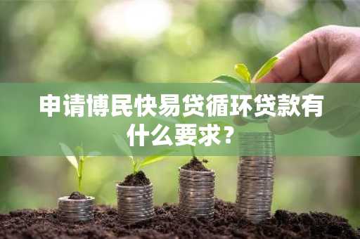 申请博民快易贷循环贷款有什么要求？