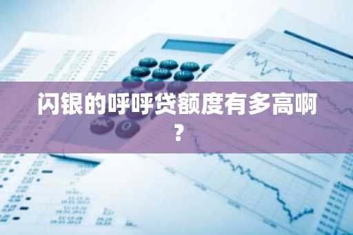 闪银的呼呼贷额度有多高啊？