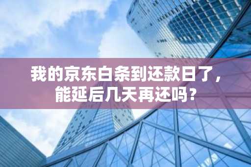 我的京东白条到还款日了，能延后几天再还吗？