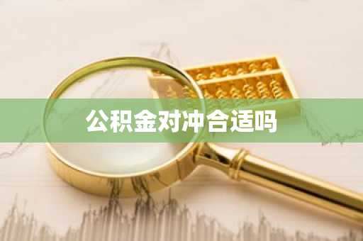 公积金对冲合适吗
