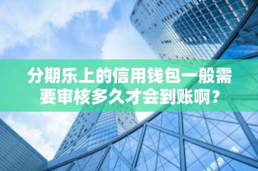 分期乐上的信用钱包一般需要审核多久才会到账啊？