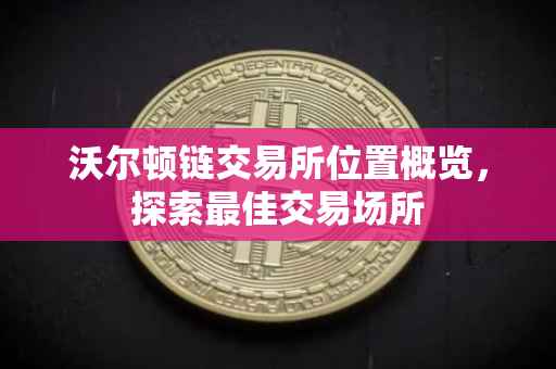 沃尔顿链交易所位置概览，探索最佳交易场所