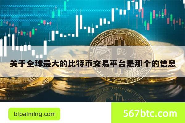 关于全球最大的比特币交易平台是那个的信息