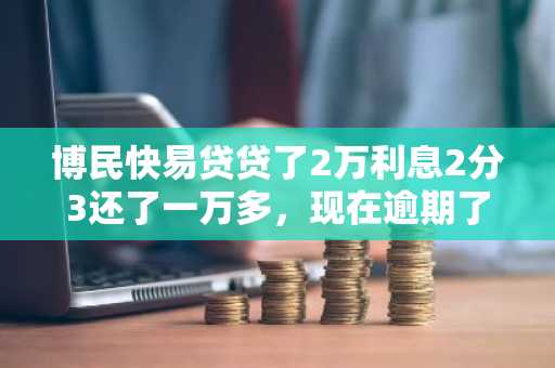 博民快易贷贷了2万利息2分3还了一万多，现在逾期了打电话说叫一次性还清，还要还2万多。不还会怎么样