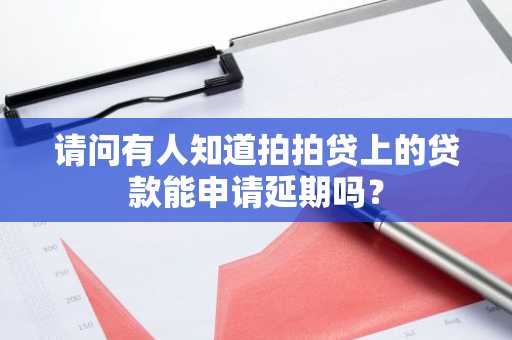 请问有人知道拍拍贷上的贷款能申请延期吗？