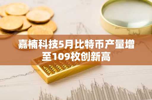 嘉楠科技5月比特币产量增至109枚创新高