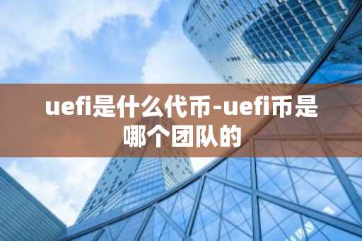 uefi是什么代币-uefi币是哪个团队的