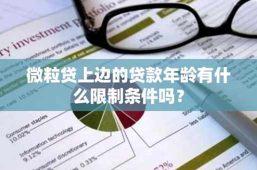 微粒贷上边的贷款年龄有什么限制条件吗？