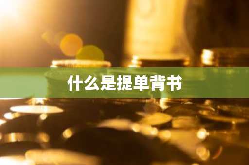 什么是提单背书