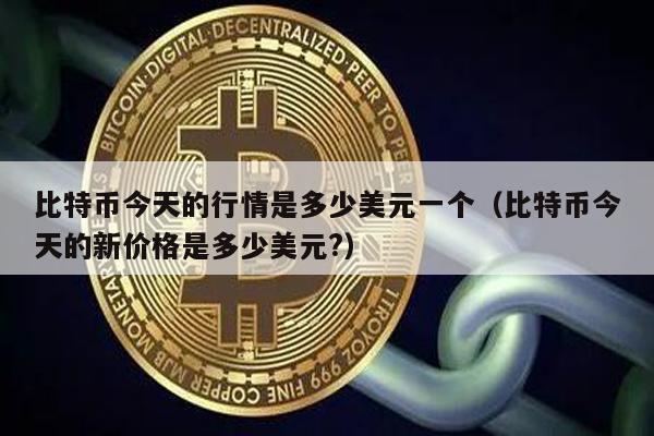 比特币今天的行情是多少美元一个（比特币今天的新价格是多少美元?）