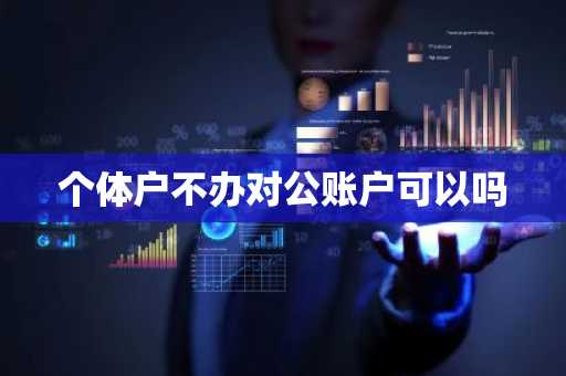 个体户不办对公账户可以吗
