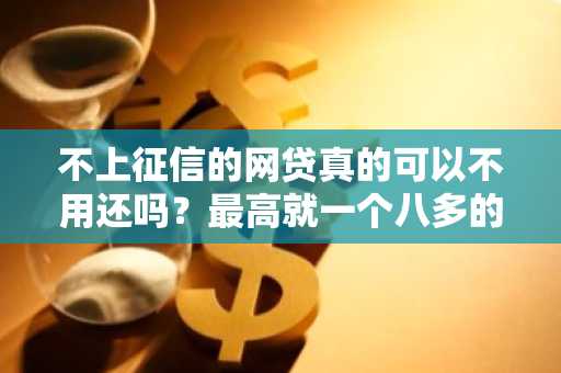 不上征信的网贷真的可以不用还吗？最高就一个八多的其余的都是一两三千不等的，我查了一下征信都不在报内