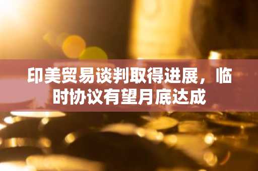 印美贸易谈判取得进展，临时协议有望月底达成