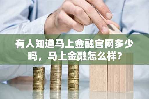 有人知道马上金融官网多少吗，马上金融怎么样？