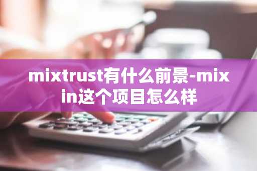 mixtrust有什么前景-mixin这个项目怎么样