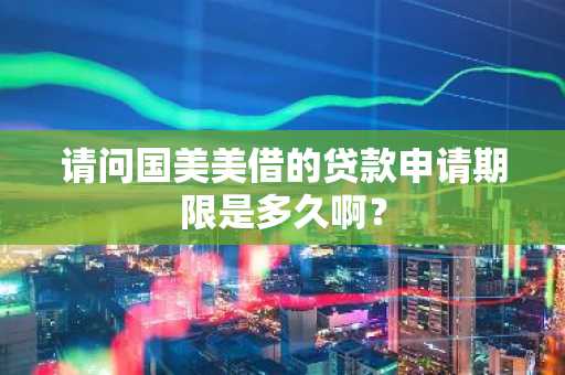 请问国美美借的贷款申请期限是多久啊？