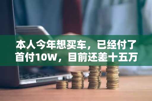 本人今年想买车，已经付了首付10W，目前还差十五万，打算申请贷款，请问我年入8万，银行会批吗？