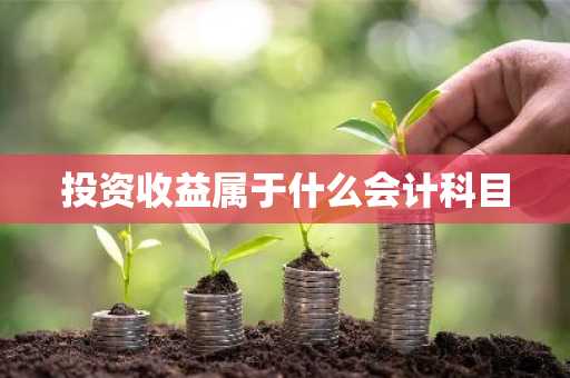 投资收益属于什么会计科目