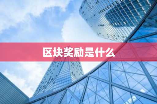 区块奖励是什么