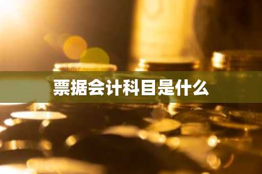 票据会计科目是什么