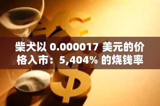 柴犬以 0.000017 美元的价格入市：5,404% 的烧钱率点燃了反弹的希望