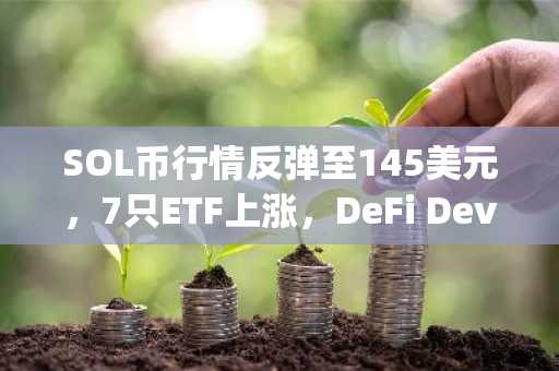 SOL币行情反弹至145美元，7只ETF上涨，DeFi Dev Corp考虑购买更多SOL