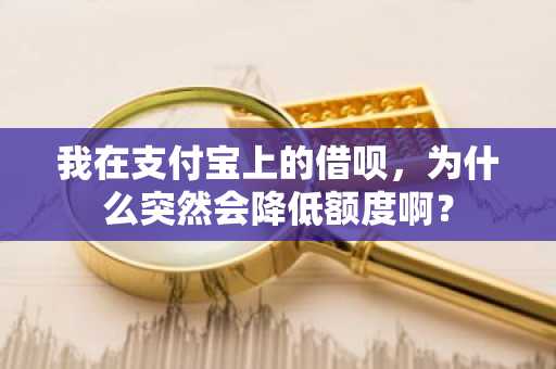 我在支付宝上的借呗，为什么突然会降低额度啊？