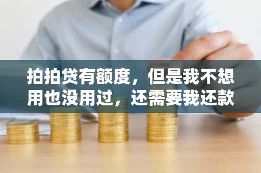 拍拍贷有额度，但是我不想用也没用过，还需要我还款吗？
