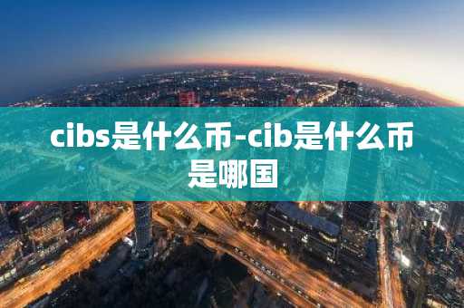 cibs是什么币-cib是什么币是哪国